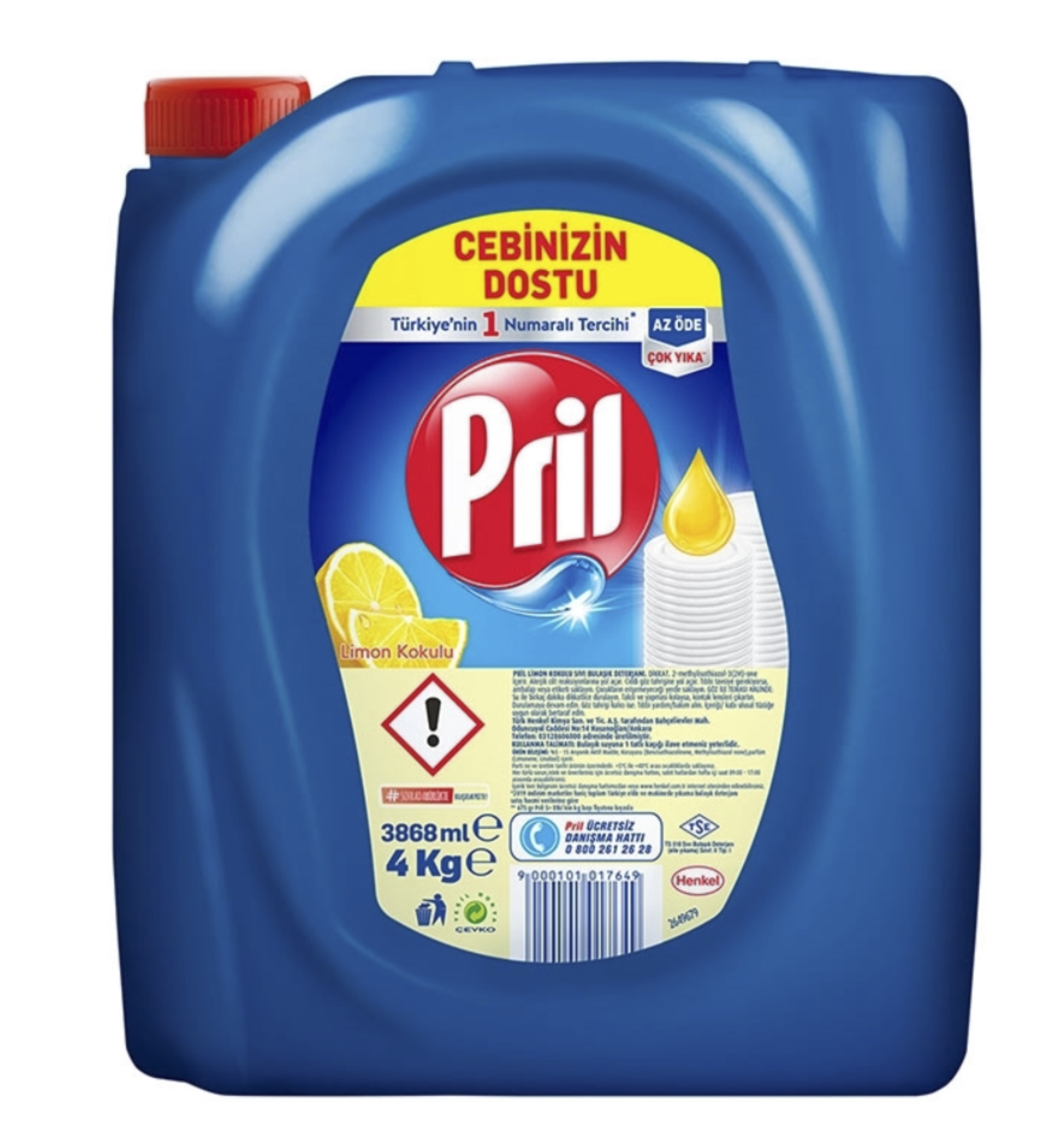 PRİL SIVI BULAŞIK DETERJANI 4 KG