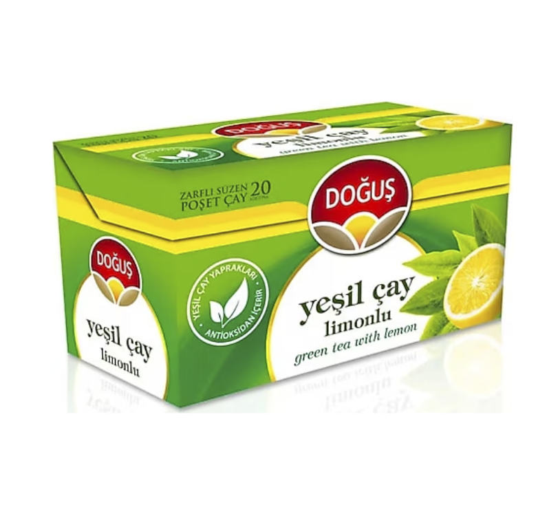 DOĞUŞ YEŞİL ÇAY LİMON 1.5 GR X 20 ADET