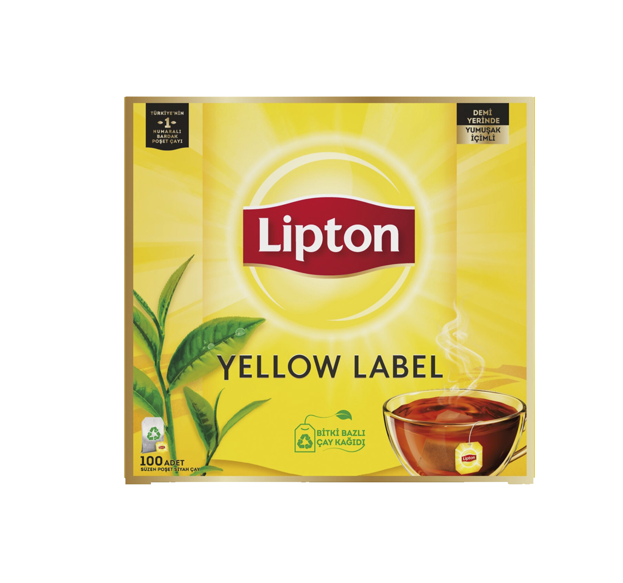 LİPTON YELLOW LABEL BARDAK POŞET ÇAY 100 LÜ