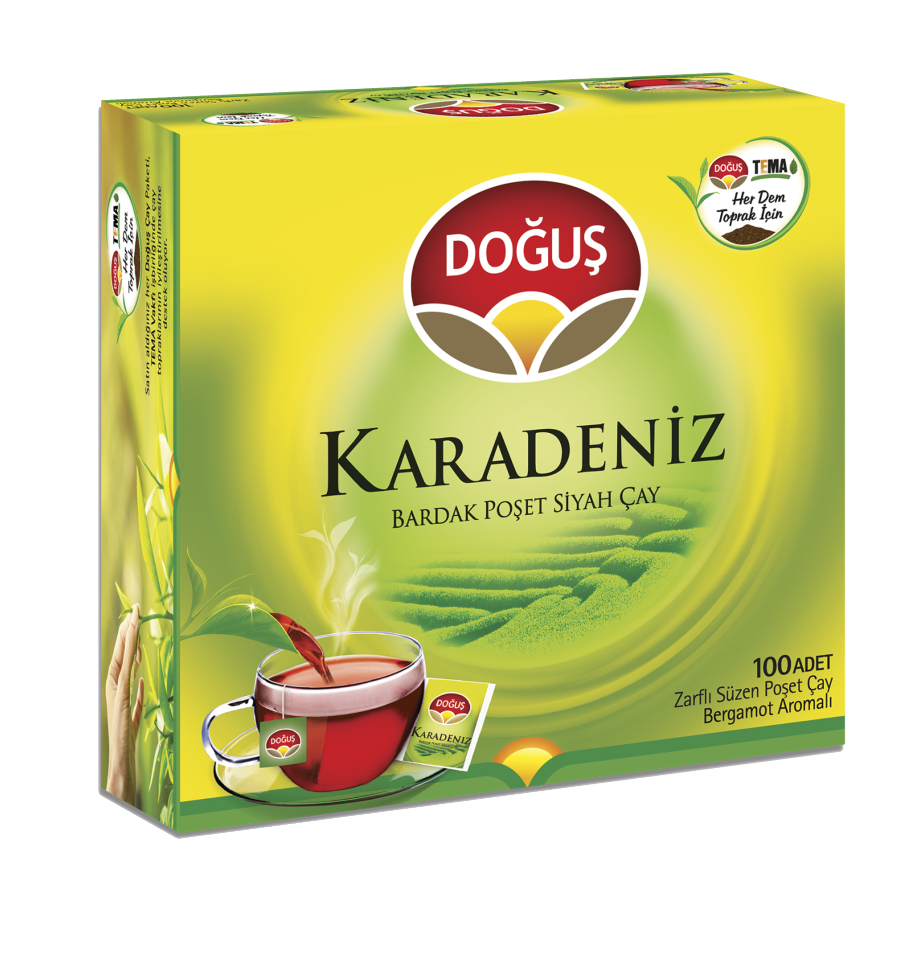 DOĞUŞ KARADENİZ BARDAK POŞET CAY 100 LÜ