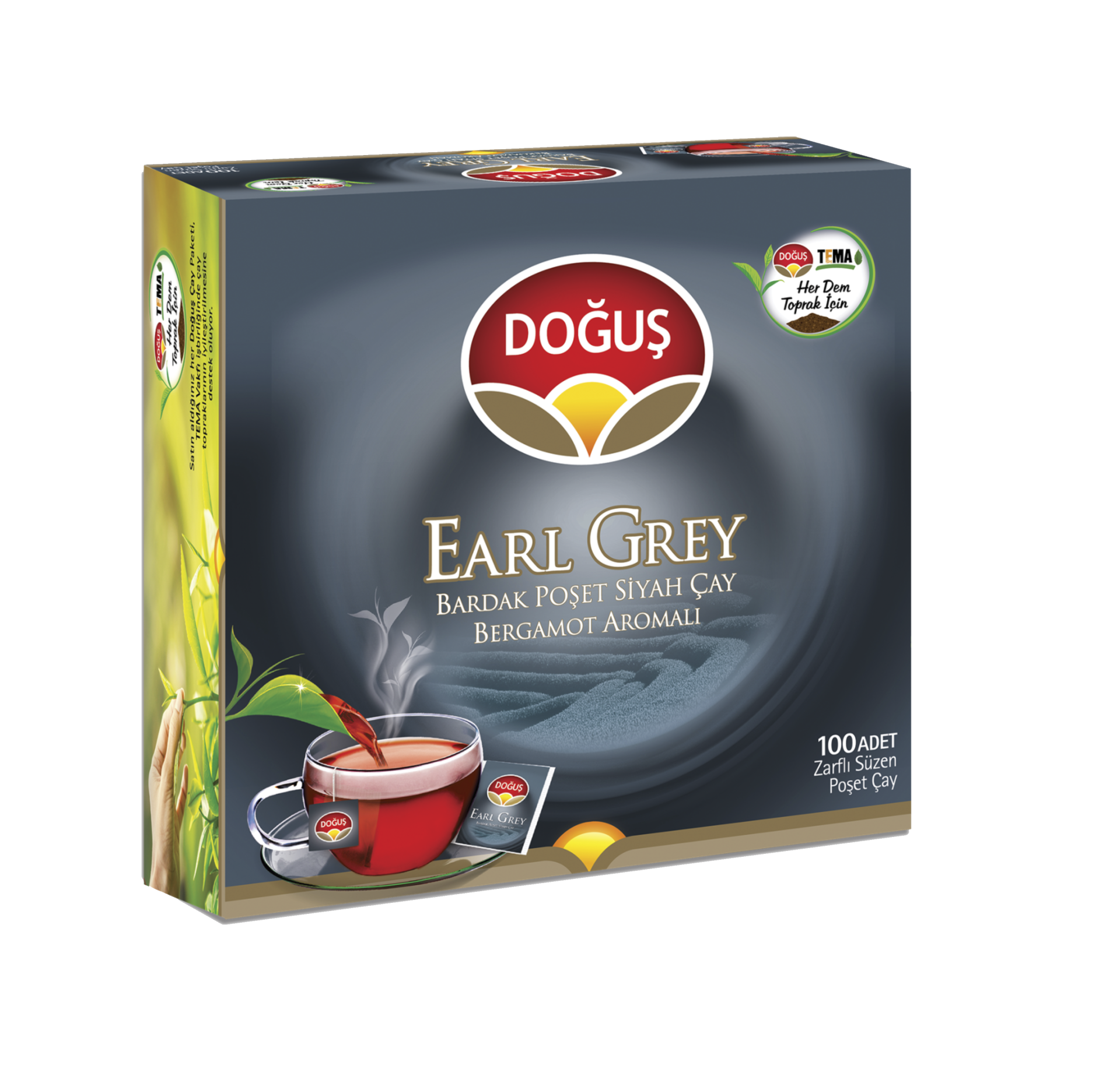 DOĞUŞ EARL GREY BARDAK POŞET ÇAY 100 LÜ