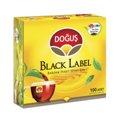 DOĞUŞ BLACK LABEL BARDAK POŞET ÇAY 100 LÜ