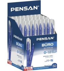 PENSAN 2270 BÜRO TÜKENMEZ KALEMİ 1MM MAVİ 50 Lİ