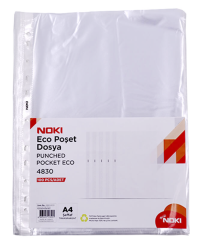 NOKİ DELİKLİ POŞET DOSYA ECO A4 100LÜ 4830