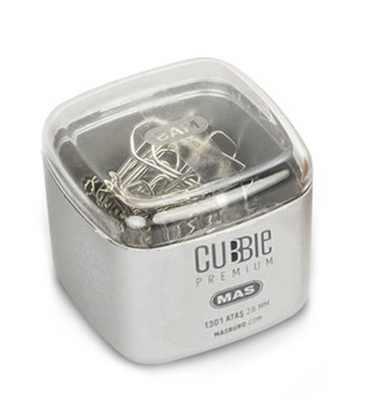 MAS 1301 CUBBİE PREMİUM ATAŞ 28MM SİLVER