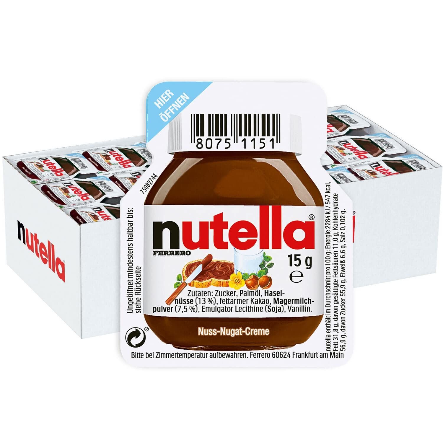NUTELLA KAKAOLU FINDIK KREMASI 15 GR 120 Lİ