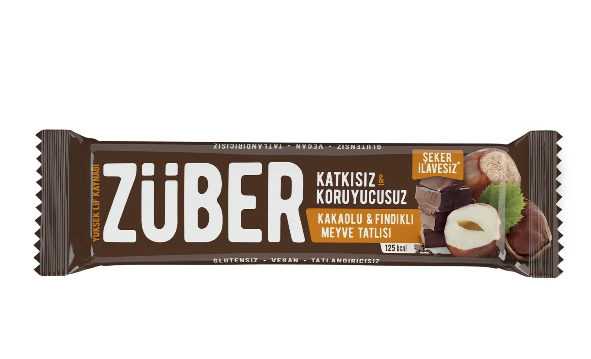 ZÜBER FINDIKLI KAKAOLU MEYVELİ BAR 40 GR