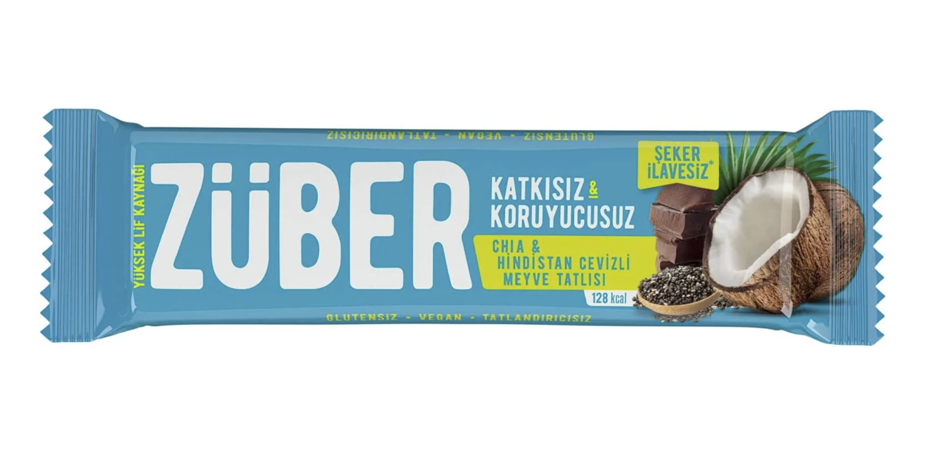 ZÜBER CHİA HİNDİSTAN CEVİZİ MEYVELİ BAR 40 GR