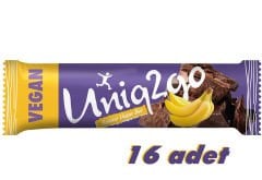 UNİQ2GO BANANA VEGAN MİDİ BAR MUZ PARÇACIKLI 16 LI PAKET