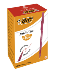 BİC ROUND STİC TÜKENMEZ KALEM 1.0 KIRMIZI 60 ADET