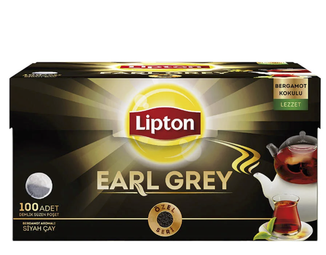 LİPTON EARLY GREY DEMLİK POŞET ÇAY 100 LÜ
