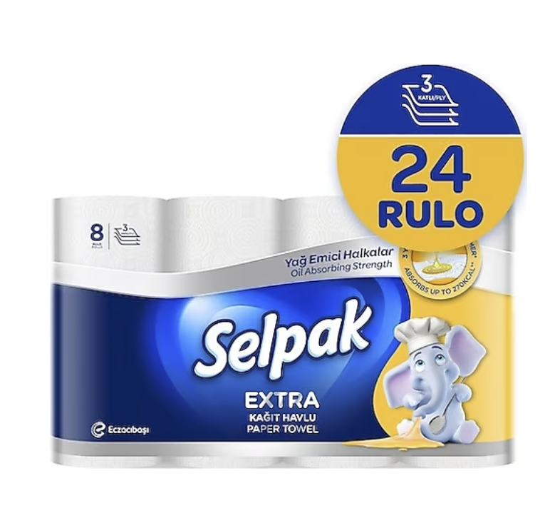 SELPAK RULO KAĞIT HAVLU 24 LÜ