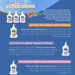 ACTİVEX SIVI EL SABUNU 1.5 LT