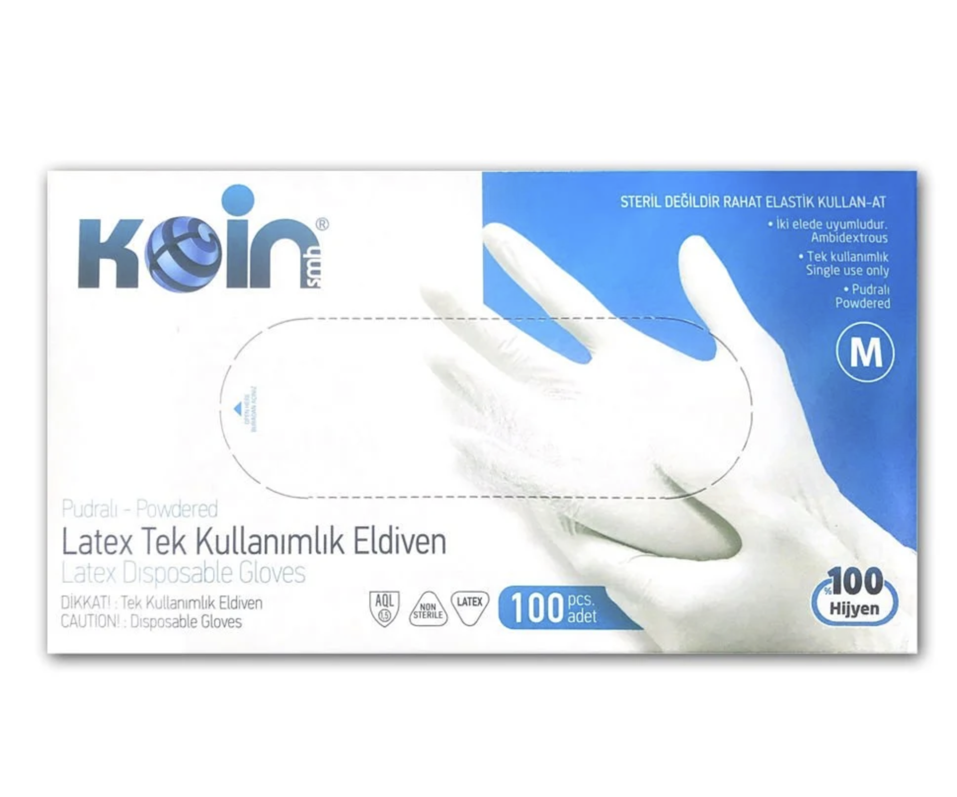 KOİN PUDRALI MUAYENE ELDİVENİ 100 LÜ