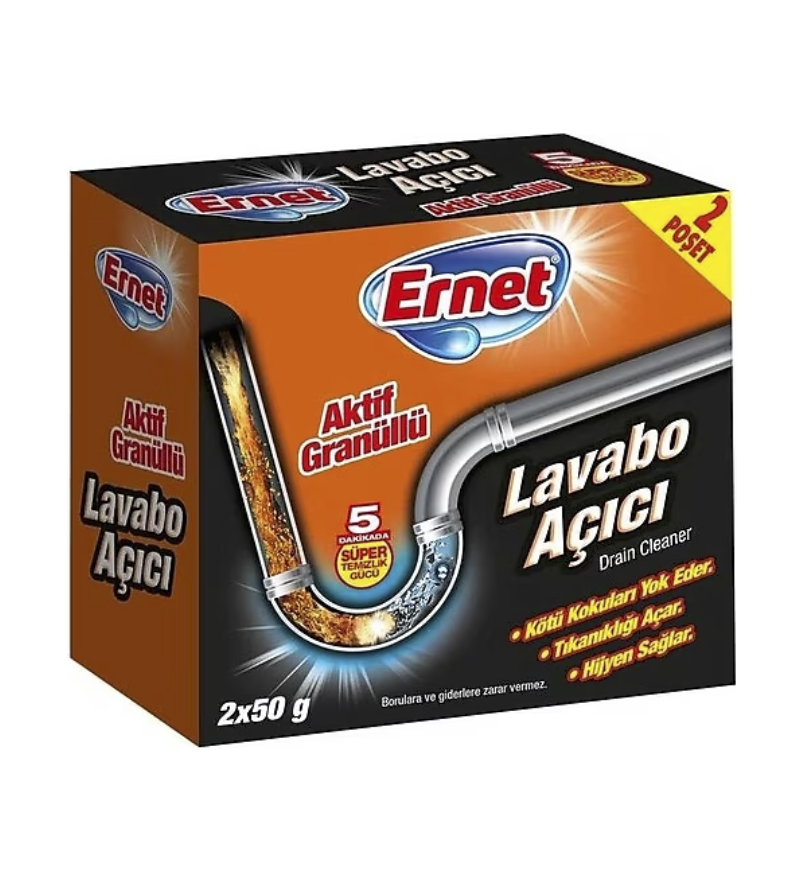 ERNET LAVABO AÇICI 2'Lİ 50 GR. (24*)